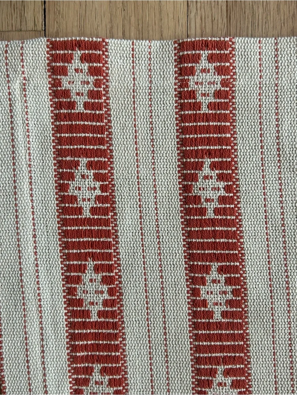 Crate&Barrel Spice and Cream Woven Placemat